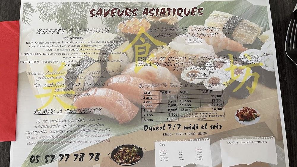 Saveurs Asiatiques - Menu Image 1