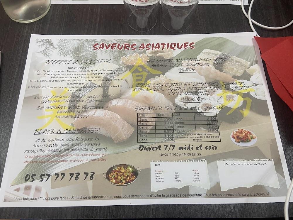 Saveurs Asiatiques - Menu Image 2